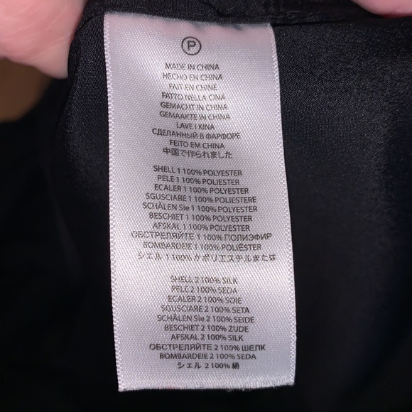 NWT Michael Kors 100% silk layered tired sleeveless blouse black - Picture 7 of 7